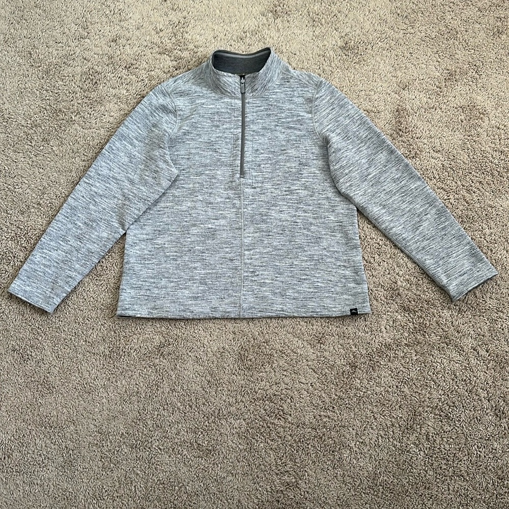TOMMY BAHAMA Men's Double Sided 1/4 Flip Sider Zip Sweatshirt Cotton Blend XL